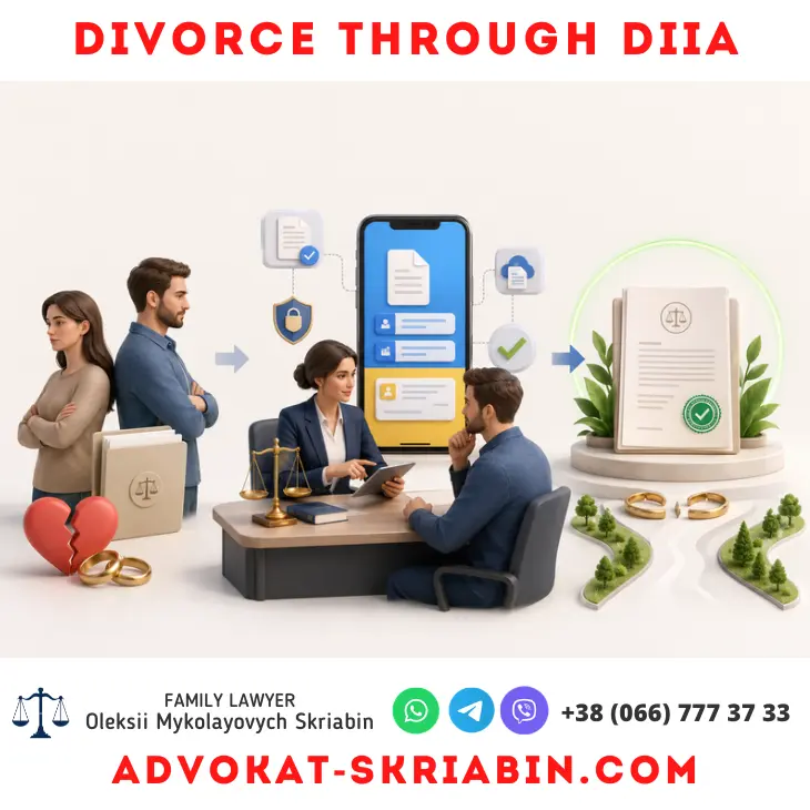 Divorce through Diia in Ukraine with online lawyer assistance