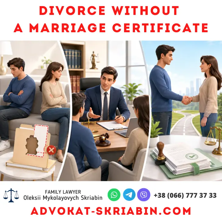 Divorce without a marriage certificate legal assistance from a lawyer