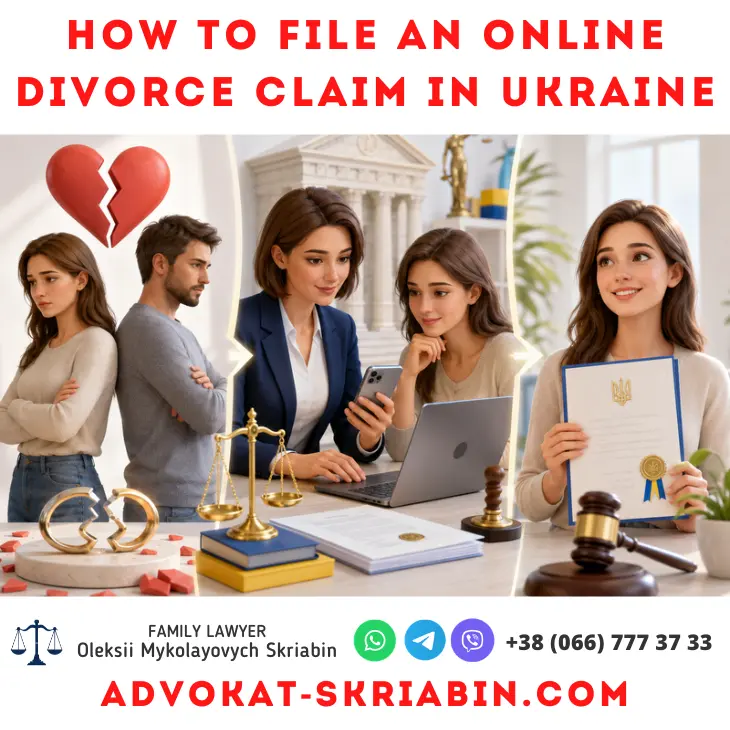 How to file an online divorce claim in Ukraine with legal assistance and remote document submission