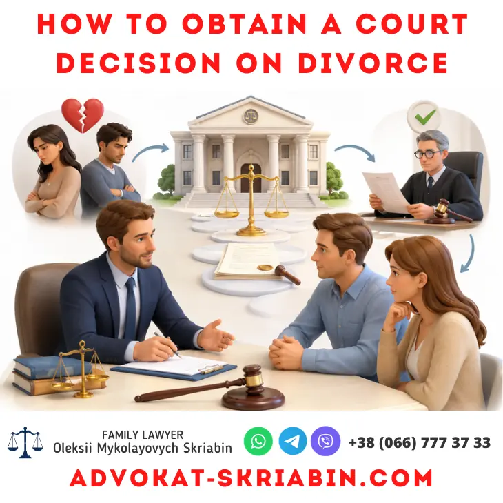 How to obtain a court decision on divorce with legal assistance in Ukraine