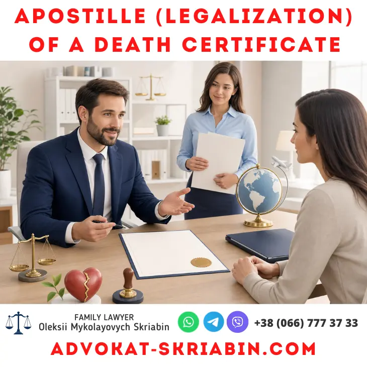 Apostille of a divorce certificate with attorney help Apostille of a divorce certificate for legalization abroad with attorney assistance