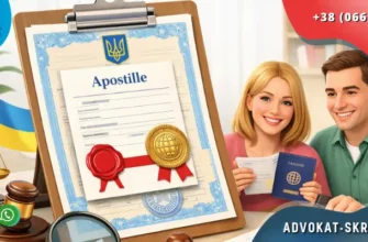 Apostille legalization of the extract from the DRACS in Ukraine with official documents and positive clients in legal office