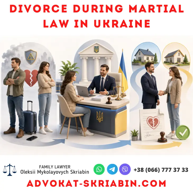 Divorce during martial law in Ukraine with lawyer assistance