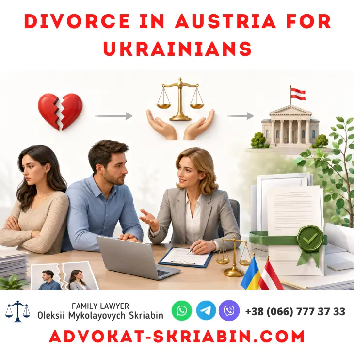 Divorce in Austria for Ukrainians legal assistance by lawyer