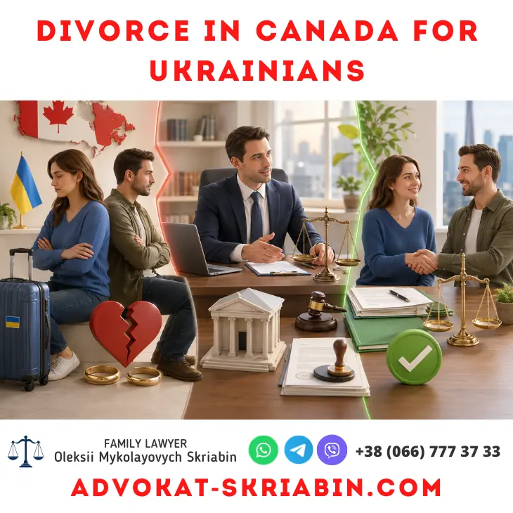 Divorce in Canada for Ukrainians with legal support from a lawyer