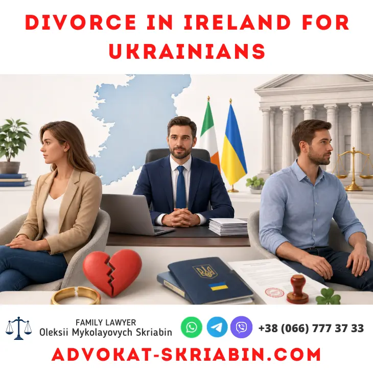 Divorce in Ireland for Ukrainians — lawyer assistance Divorce in Ireland for Ukrainians — legal assistance from a family lawyer