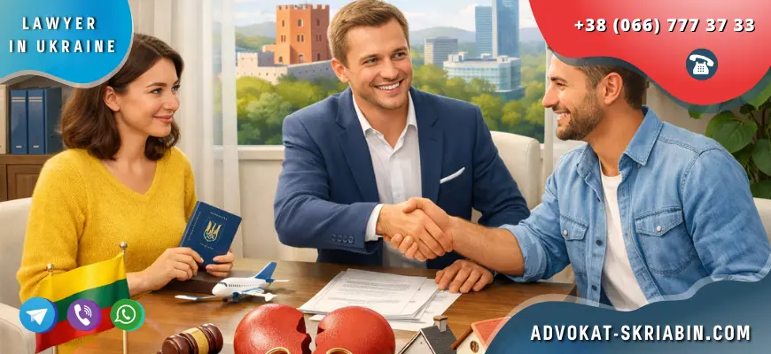 Divorce in Lithuania for Ukrainians consultation with lawyer, property division and legal agreement