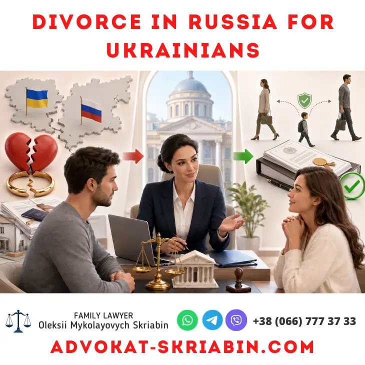 Divorce in Russia for Ukrainians — lawyer support Divorce in Russia for Ukrainians — legal support from a family lawyer