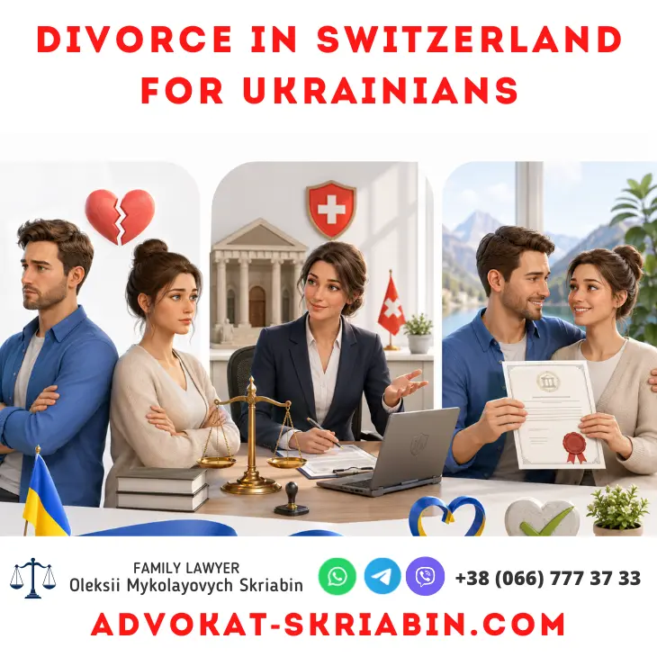 Divorce in Switzerland for Ukrainians — lawyer support Divorce in Switzerland for Ukrainians with legal support from a family lawyer