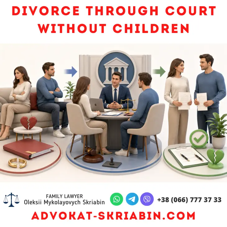 Divorce Through Court Without Children in Ukraine Divorce through court without children in Ukraine with lawyer assistance