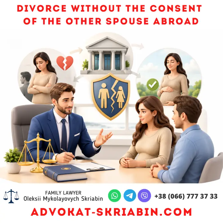 Divorce Without the Consent of the Other Spouse Abroad in Ukraine