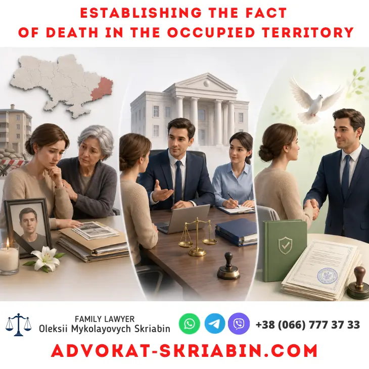 Establishing the Fact of Death — Lawyer Help Establishing the fact of death in the occupied territory with legal assistance
