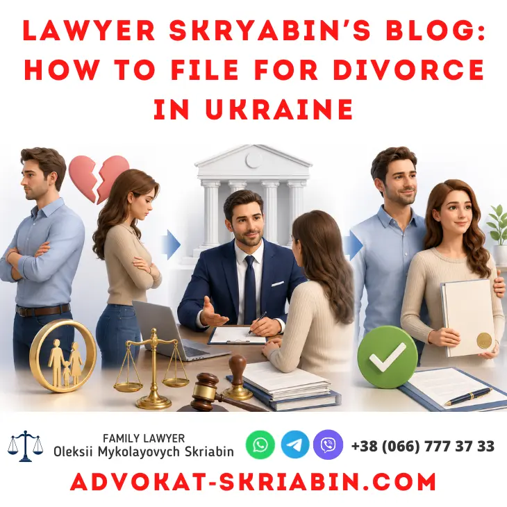 How to file for divorce in Ukraine with legal support from Lawyer Skryabin