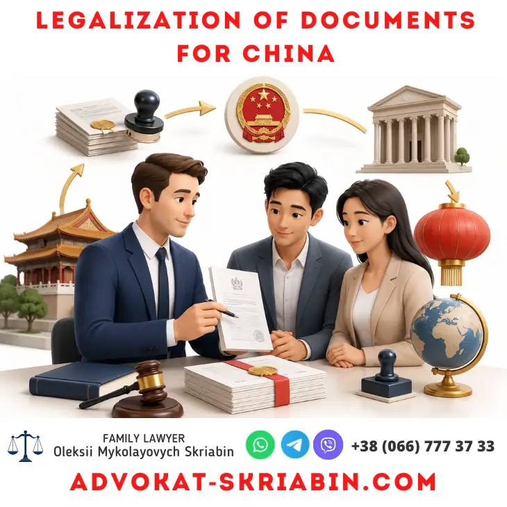 Legalization of documents for China with apostille translation and recognition of Ukrainian documents