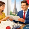 Legalization of documents for France with apostille and lawyer consultation in a modern office