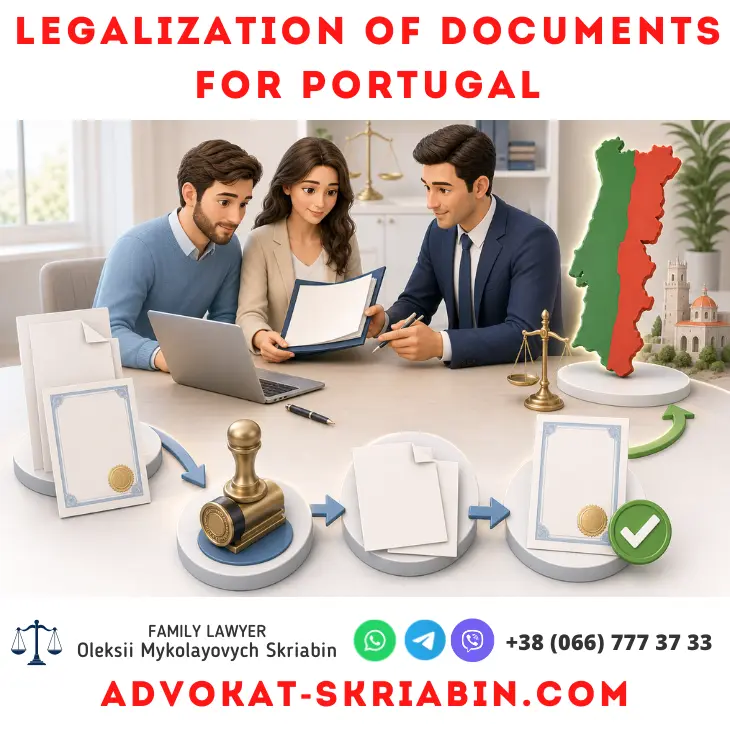 Legalization of documents for Portugal — lawyer assistance Legalization of documents for Portugal with apostille, translation and lawyer assistance