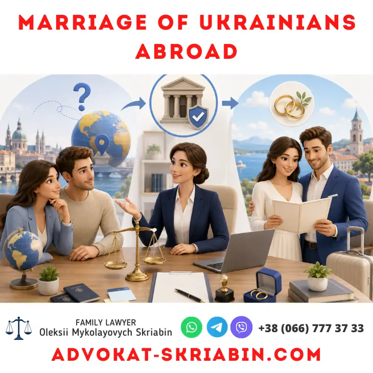 Marriage of Ukrainians Abroad — legal assistance from a lawyer