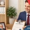 Obtain a death certificate with legal assistance in a modern office setting