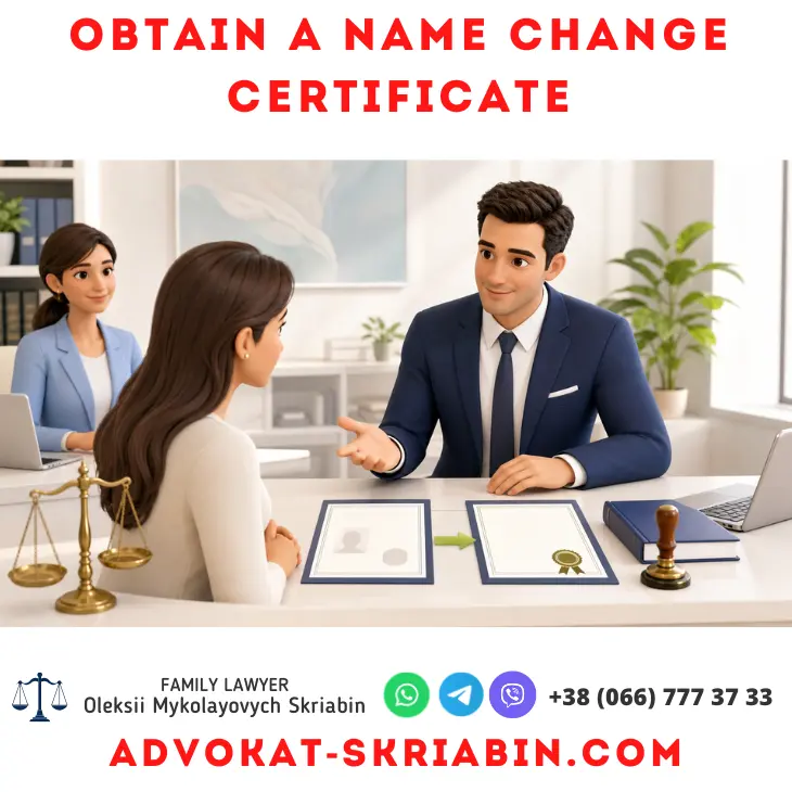 Obtain a Name Change Certificate — Lawyer Assistance Obtain a name change certificate with lawyer assistance