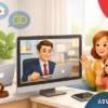 Online family law lawyer providing legal support in family cases through a virtual consultation