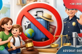 Prohibition on a child's travel abroad in Ukraine court procedure and legal restriction concept