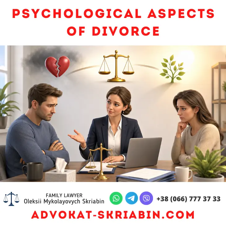 Psychological aspects of divorce — lawyer support Psychological aspects of divorce with legal and emotional support from a lawyer