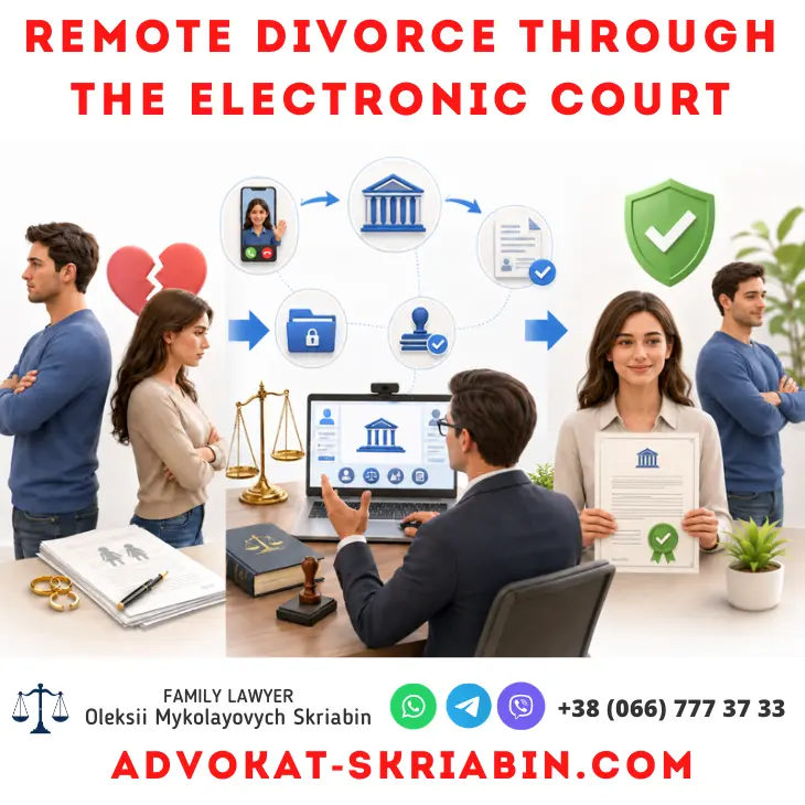 Remote Divorce Through the Electronic Court | Lawyer Assistance Remote divorce through the Electronic Court with legal assistance from a lawyer