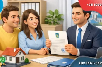 Property title statement consultation in Ukraine with lawyer and clients in modern office interior