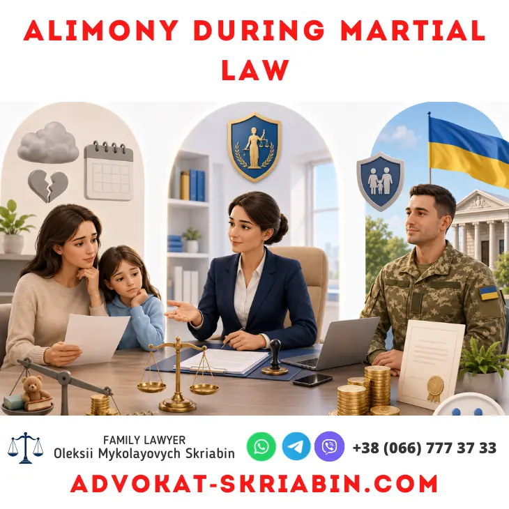 Alimony during martial law — lawyer support Alimony during martial law — legal support from a family lawyer in Ukraine
