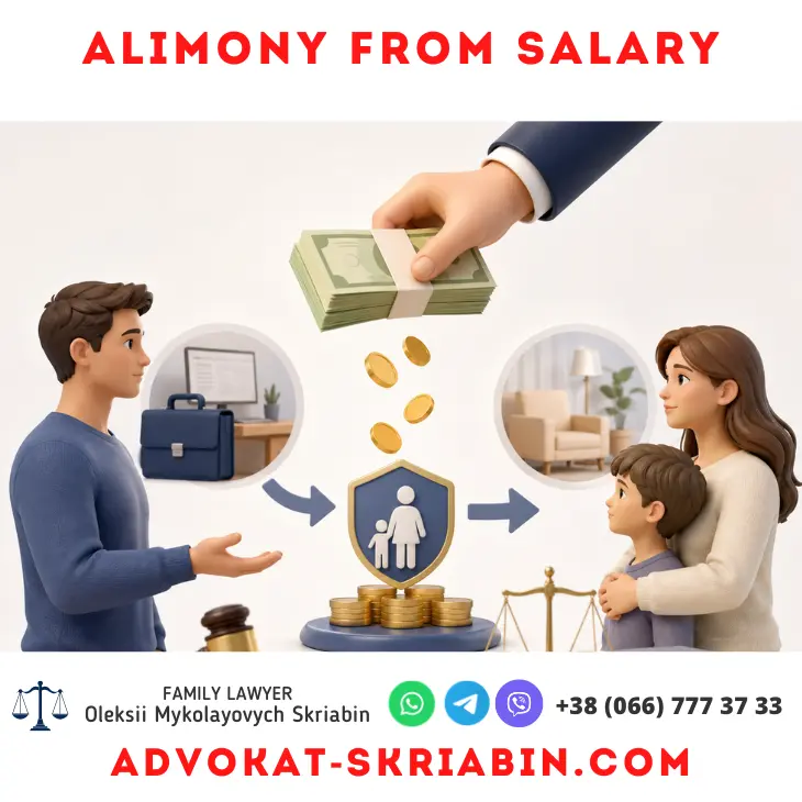 Alimony from salary legal assistance for child support recovery in Ukraine