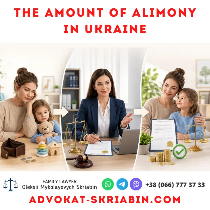 Amount of alimony in Ukraine — legal assistance from a family lawyer