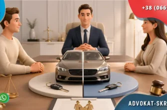 Car division upon divorce with a car, keys, legal documents and a family lawyer during property settlement