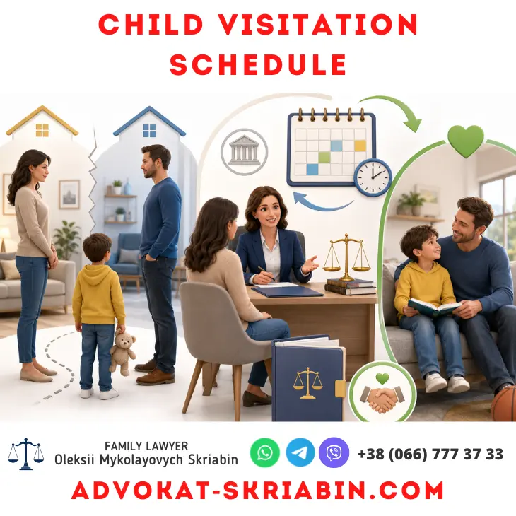 Child visitation schedule legal support from a family lawyer
