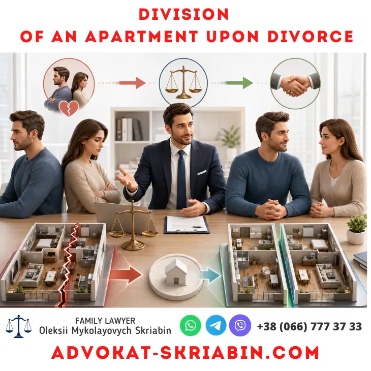 Division of an apartment upon divorce with legal consultation and fair property settlement
