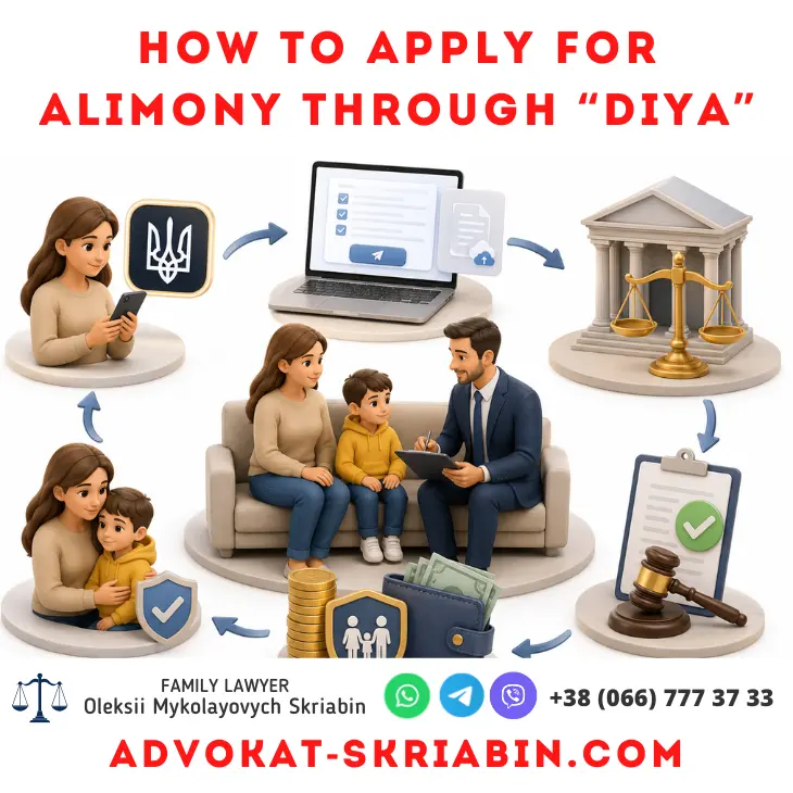 How to Apply for Alimony Through Diya Online Lawyer Help how to apply for alimony through Diya with lawyer assistance in Ukraine