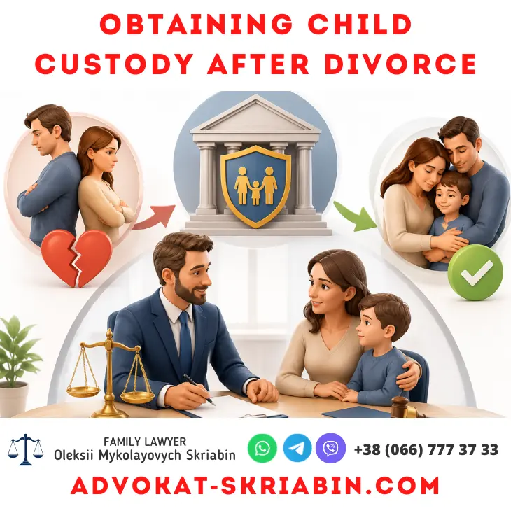 obtaining child custody after divorce legal assistance for parents and child custody rights in Ukraine