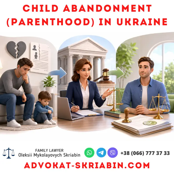 Child abandonment and paternity refusal in Ukraine with legal assistance from a lawyer