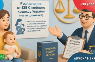 Роз'яснення ст.135 Сімейного кодексу України для матері одиначки