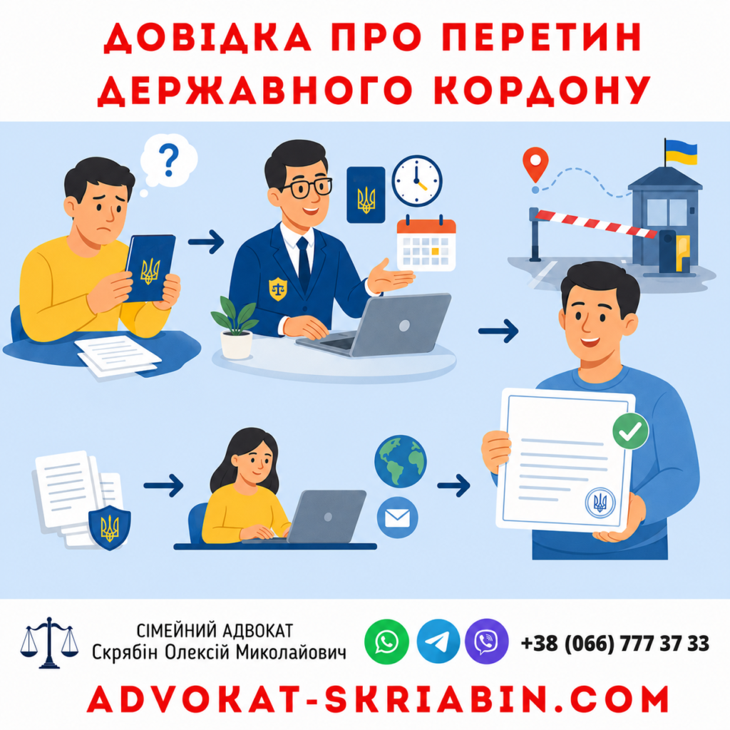 Довідка про перетин державного кордону Довідка про перетин державного кордону та порядок її отримання