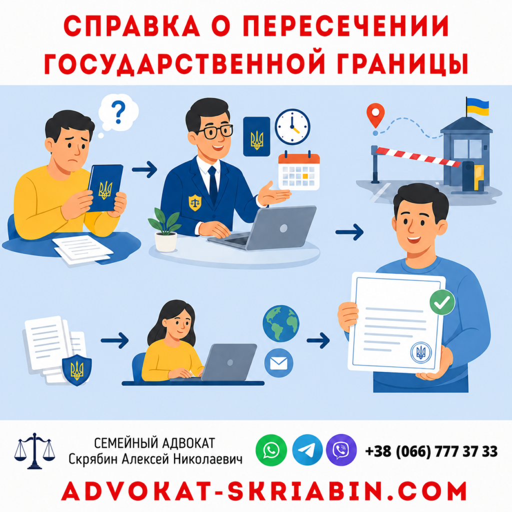 Справка о пересечении государственной границы Справка о пересечении государственной границы и юридическая помощь адвоката